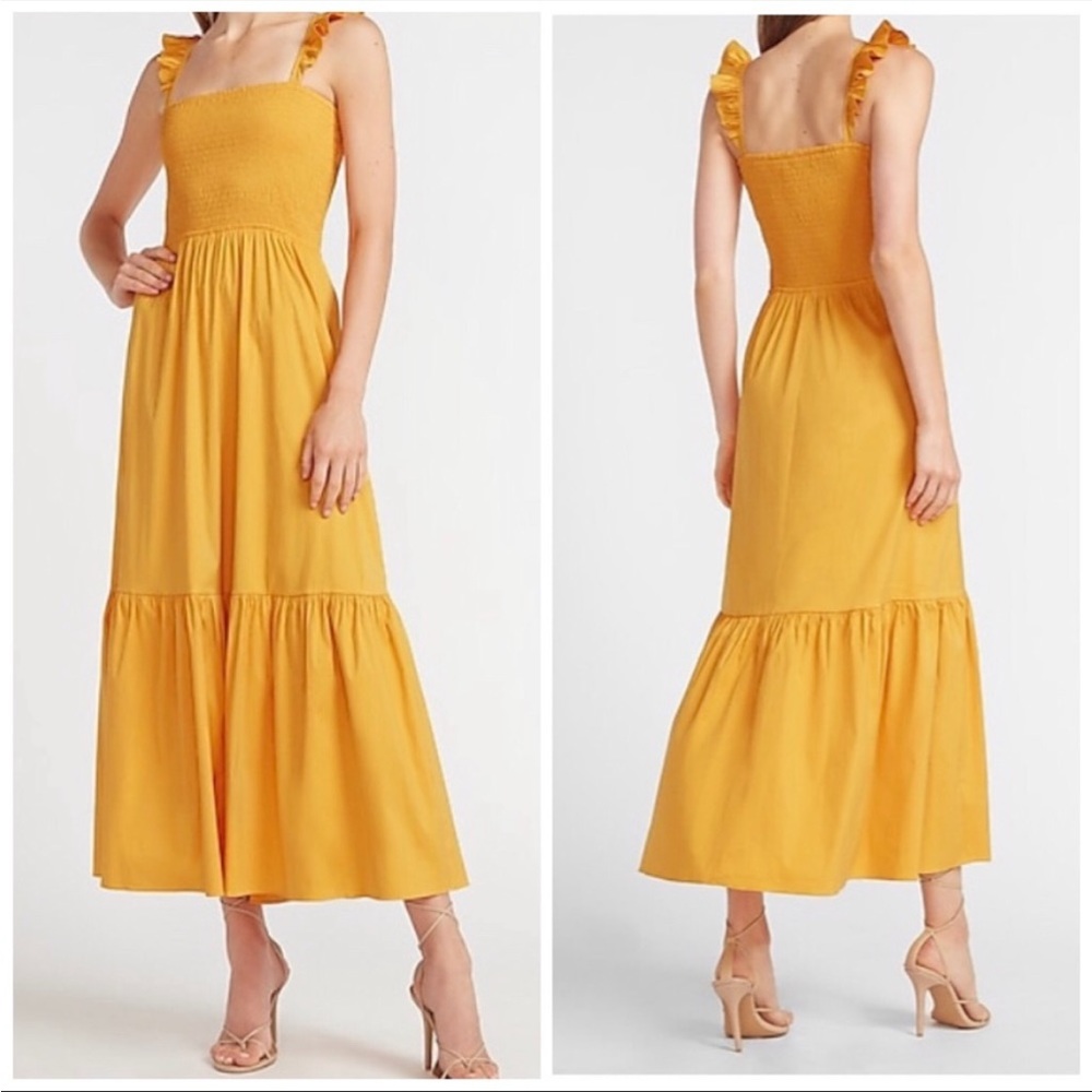 Express Yellow Maxi Dress